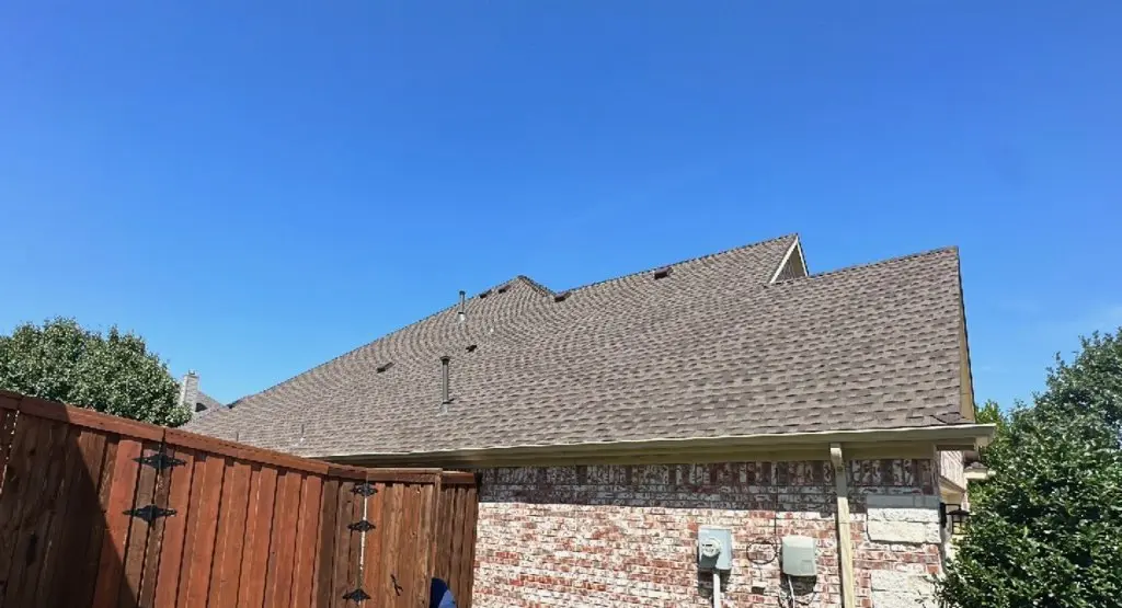 Completed roof replacement project in Buffalo
